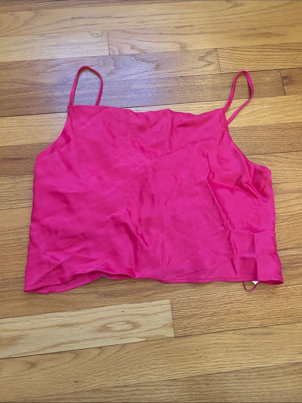 Zara Bright Pink Satin Camisole